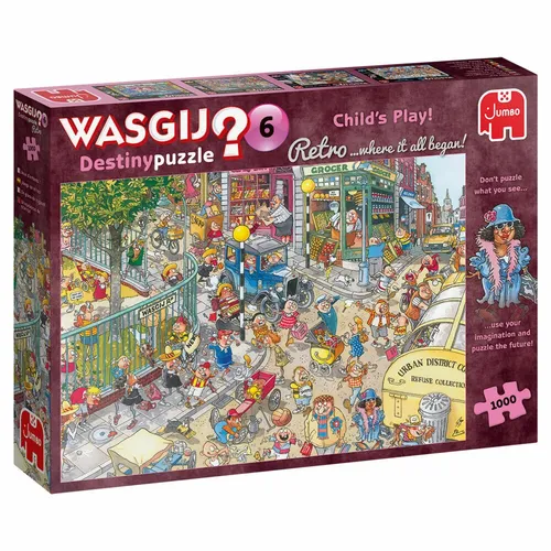 Jumbo Spiele Wasgij Retro Destiny 6 - Kinderspiel! Puzzle Puzzlespiel 1000 Teile