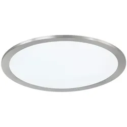Trio Smart LED Deckenleuchte Griffin - Nickel matt - Moderne Deckenleuchte mit WiZ-Technologie für 64.000 Weißtöne und 16 Millionen Farben. Energieeffizient dank LED, ideal für individuelles Lichtambiente.