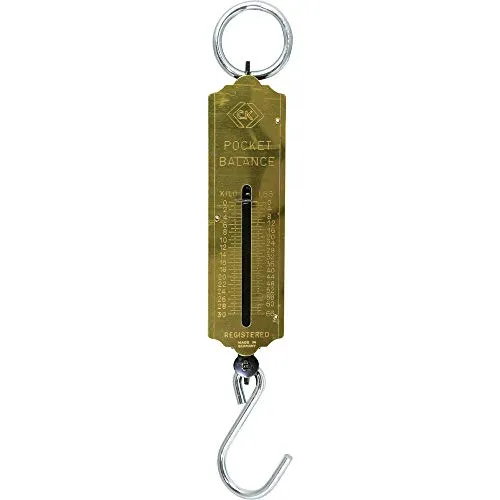 C.K Federzugwaage T6202 066 - Gepäckwaage bis 30 kg, korrosionsgeschützt mit präziser Messung in 0,5 kg Teilungen