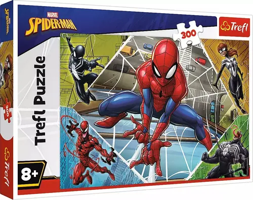 Trefl Puzzle Der erstaunliche Spiderman - 300 Teile, spannender Puzzle-Spaß für Kinder ab 8 Jahren