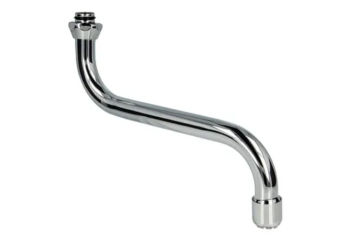 tecuro Badarmatur S-Auslauf für Niederdruck Wand-Armaturen konisch dichtend