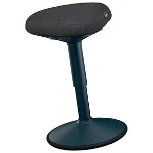 Leitz Ergo Active Sitzhocker - Höhenverstellbar & Ergonomisch - Bürohocker mit Dual Density Foam für optimalen Komfort. Höhenverstellbar von 47 bis 64 cm, ideal für aktives Sitzen und Rückenstärkung. Hergestellt aus 100% Recycling-Material.