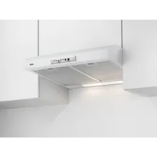 DUB2610W Unterbauhaube mit LED und Schiebeschalter - Dunstabzugshaube in elegantem Weiß, leistungsstark mit 240m³/h und praktischem Schiebeschalter für einfache Bedienung.