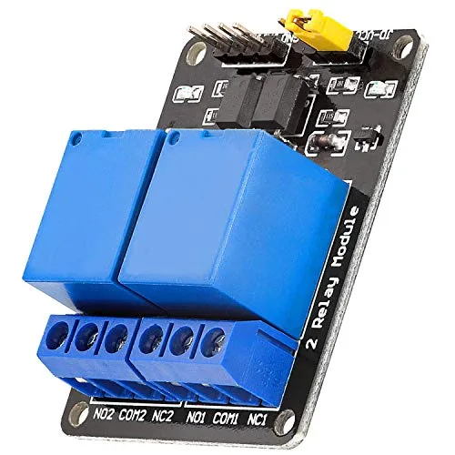 AZDelivery 2-Relais Modul 5V mit Optokoppler Low-Level-Trigger kompatibel mit Arduino inklusive E-Book!