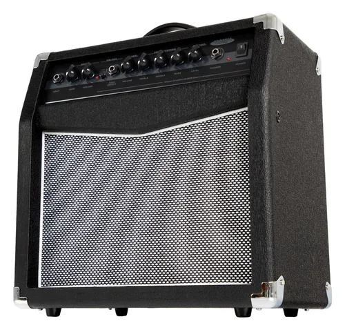 Classic Cantabile SG200R Gitarrencombo - Gitarrenverstärker mit 20 Watt RMS, 2 Kanälen und regelbarem Federhall für vielseitigen Sound, ideal für Proben und kleine Live-Auftritte.
