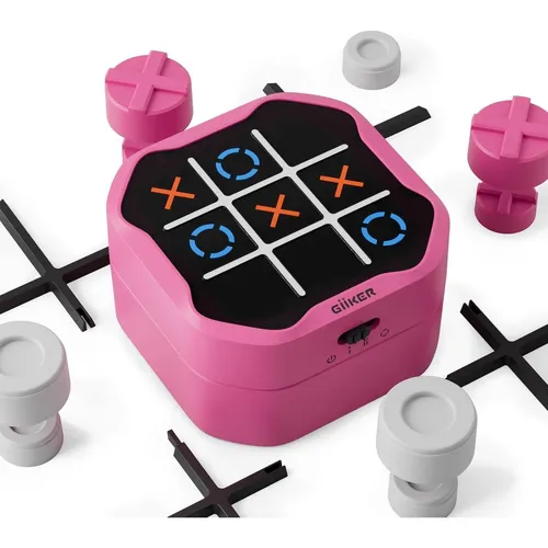 GiiKER Tic Tac Toe Bolt Elektronisches 3-in-1 Puzzle-Handheld - Entdecke die GiiKER Tic Tac Toe Bolt Konsole mit 3 Spielmodi für bis zu 12 Spieler. Perfekt für strategisches Denken und Spaß unterwegs, ideal für Familienabende oder kurze Spielrunden.