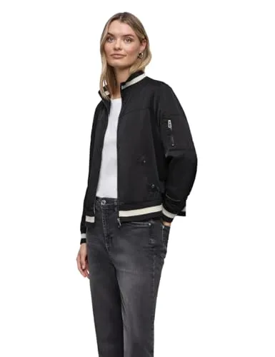 Street One Damen Blouson mit Collegedetails in schwarz von Street One