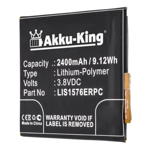 Akku-King Akku kompatibel mit Sony LIS1576ERPC, AGPB014-A001 - Li-Polymer 2400mAh - für Xperia M4, M4 Aqua Dual LTE, E2303, E2306, E2312, E2333, E2353