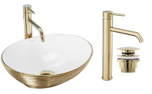 Sanitärkeramik & Armaturen Gold von GTM Design