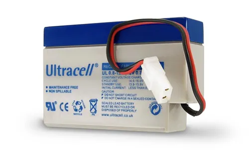 Ultracell 78242 UL Bleiakku 12 V, 0,8 Ah (UL0.8-12) - AMP-Stecker Bleiakku