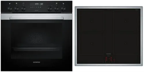 Siemens MKP3DC64 Edelstahl Herdset mit Induktionskochfeld
