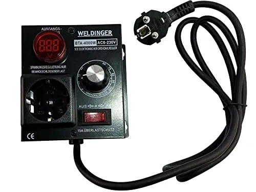 Produktbild WELDINGER Spannungsregler AC 230V 9A 4000W