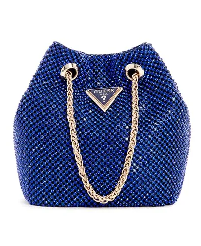 Guess Zalina Schultertasche blau HWRE9350750-SAP - Damen-Clutches mit elegantem Design und hochwertigem Aluminium-Finish für einen stilvollen Auftritt.