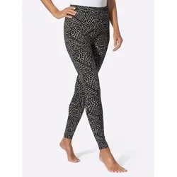 Sieh an! Jogginghose Leggings grau|schwarz Größe 48