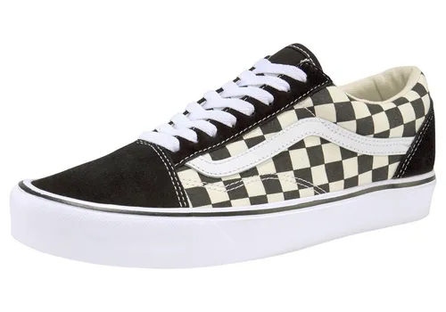 Vans Old Skool Sneaker aus Leder in Schwarz (Größe 47) - Stylische Vans Old Skool Sneaker in Größe 47, aus hochwertigem Leder, ideal für Skateboarding. Atmungsaktiv und mit verstellbarer Schnürung für optimalen Tragekomfort.