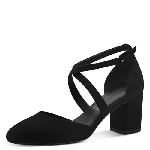 Tamaris Pumps Damen Vegan Elegant schwarz, EU 39 - Damen-Pumps mit TOUCH-IT Funktion für optimalen Tragekomfort. Die ANTI-Slide und ANTI-Shokk Technologien bieten ideale Dämpfung und Stabilität, perfekt für jeden Schritt.