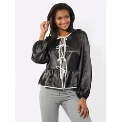 Witt Blusenblazer Blusenjacke Langarm grau 52