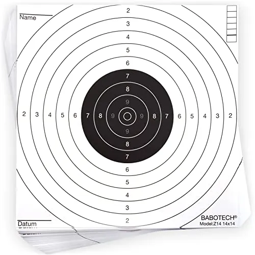 Luftgewehr Zielscheiben Schiessscheiben 14x14 cm für Luftpistole Luftdruckgewehr Luftgewehr Airsoft Softair geeignet [ Target Zielscheibe für Kugelfang ] 100 x