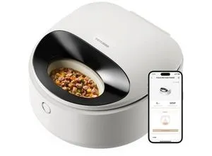 Petlibro POLAR FEEDER WEISS - Der Petlibro POLAR Nassfutterautomat hält Futter frisch dank integriertem Kühlsystem. Ideal für unterwegs, für kleine bis mittelgroße Haustiere. Kompakt und leicht für einfache Handhabung.