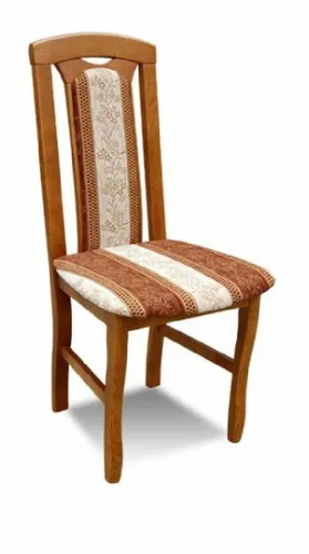 Designer Massivholz Esszimmerstuhl K34 - Eleganter Esszimmerstuhl aus Massivholz, ideal für jeden Raum. Mit aktuellem Design und brauner Farbgebung, bringt er einen Hauch von Landhausstil in Ihr Zuhause.