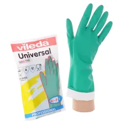 Vileda Professional Universal - Vielseitiger Nitrilhandschuh in Grün, ideal für hygienische Reinigung und Schutz