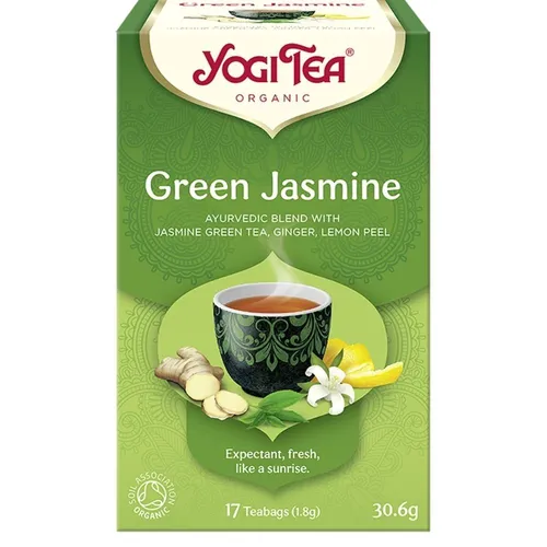 Produktbild Yogi Tea Grüner Jasmin, Ingwer & Kräuter - 17 Beutel