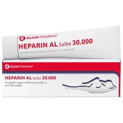 Heparin Al Salbe 30000 - 100 g - Hochwirksame Salbe mit 30.000 I.E. Heparin-Natrium pro 100 g, ideal zur Unterstützung der Pflege bei akuten Schwellungen nach Verletzungen. Für eine gezielte Anwendung.