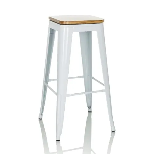 hjh OFFICE VANTAGGIO HIGH Barhocker drehbar in weiß von hjh Office