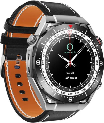 Maxcom ECOWATCH EW01 Black Smartwatch - Multimedia Wearable Smartwatch mit 1,52