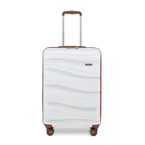 KONO Koffer Trolley 55cm - Leichter Hartschalenkoffer mit TSA Schloss - Koffer: 55 x 40 x 20 cm, 2,41 kg, ideal für 3-5-tägige Reisen. Mit 360°-Zwillingsrollen und sicherem TSA-Schloss für sorgenfreies Reisen.