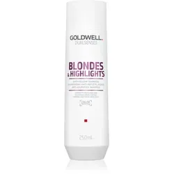 Goldwell Dualsenses Blondes & Highlights Shampoo 250 ml - Shampoo für blonde Haare, neutralisiert gelbe Verfärbungen und sorgt für Glanz und Volumen, ideal für die Pflege von gefärbtem Haar.