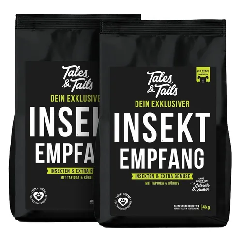 Tales & Tails Softtrockenfutter mit Insektenprotein für Hunde - Exklusives Trockenfutter mit 53 % Insektenprotein, ideal für allergische Hunde. Getreidefrei, zuckerfrei und besonders schmackhaft. Unterstützt Tierschutzprojekte mit jedem Kauf!
