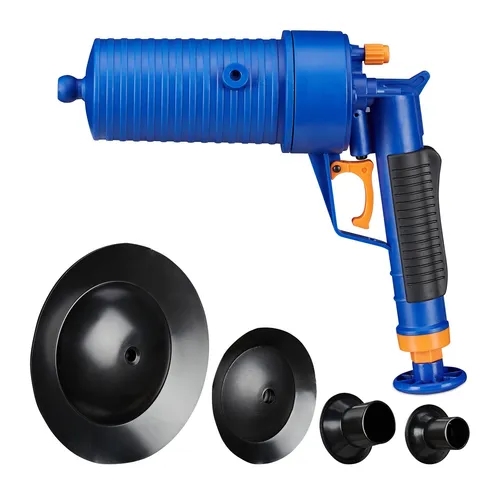 Pressluft Rohrreiniger - Effektive Abflussreinigung mit Hochdruck - Hochdruckreiniger für die schnelle und gründliche Rohrreinigung, kompakt und leicht für einfache Handhabung, ideal für verstopfte Abflüsse.
