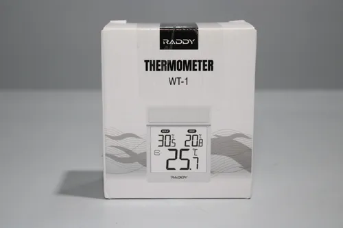 Raddy WT-1 Fenster Thermometer IP44 Digital Außen Innen LCD 2er Set Weiß NEU