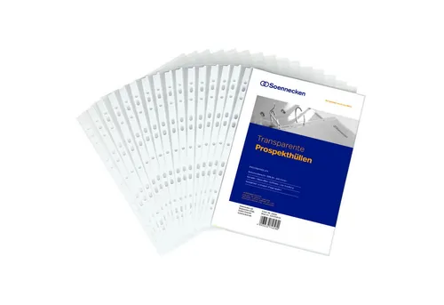 Soennecken Prospekthülle Prospekthülle 1602 DIN A4 PP transparent 100 Stück