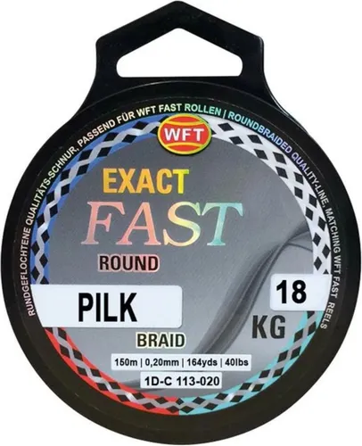WFT Fast Pilk & Braid blue exact 18kg 0,20mm - 150m Angelschnur