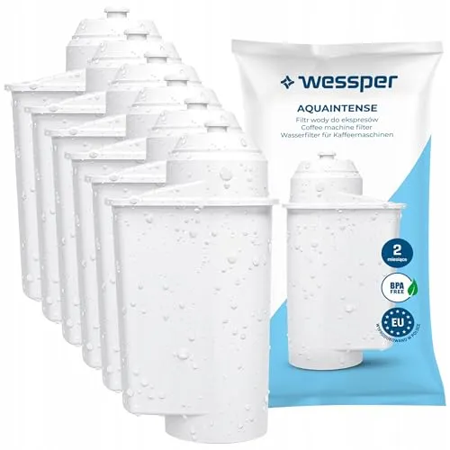Wessper Wasserfilter Kartuschen für Kaffeemaschine, Kompatibel mit kaffeevollautomaten Brita Intenza, Siemens EQ EQ6 Series Plus S700 TZ70003, Bosch - 6er Pack