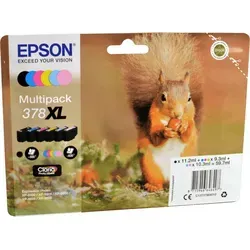 Epson Tinten C13T37984010 Multipack 378XL - 6-Farbig, hohe Kapazität für brillante Druckergebnisse in Epson Expression Photo