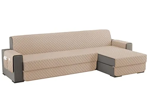 sevi's Sofabezug L Form 250cm Wasserdicht, Sofa überzug Ecksofa Reversibel Kratzfest Fleckenresistent
