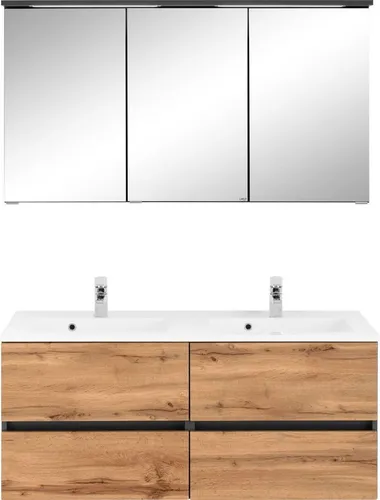 welltime Badmöbel-Set Lucca, Doppelwaschtisch 120 cm von welltime