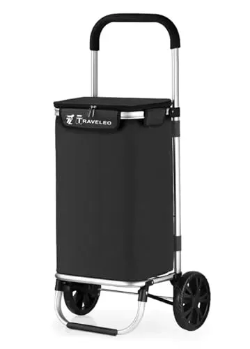 Cheffinger Einkaufstrolley 40L – Klappbarer Einkaufsroller aus Aluminium