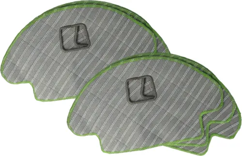 vhbw 6x Wischtuch Parkett Fliesen kompatibel mit iRobot Roomba J7, s9 Wischroboter, Putzroboter - Nasswischtuch, Mikrofaser-Pad 18 x 14,5cm