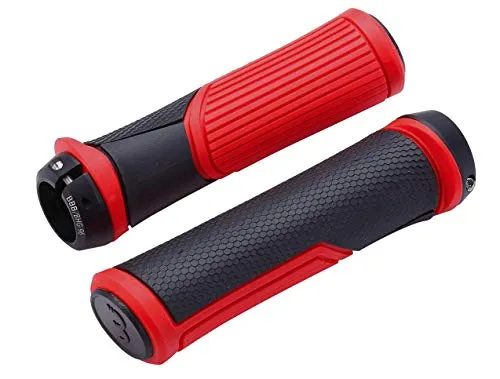 BBB Cobra Lenkergriffe 142mm schwarz/rot - Ergonomische Lenkergriffe für optimalen Halt, langlebiges Material und modernes Design für ein verbessertes Fahrgefühl.
