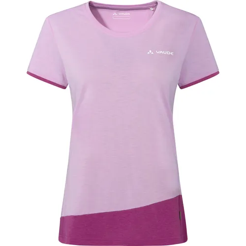 Vaude Women's Sveit T-Shirt Gr. 40 Lila - Funktionales Damen-T-Shirt in Lila, ideal für Outdoor-Aktivitäten wie Klettern und Wandern; atmungsaktives Material sorgt für hohen Tragekomfort.