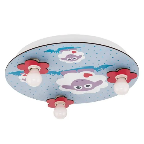 EGLO LED Deckenleuchte Lalelu 3-flammig - Lampen für Kinderzimmer, Ø 40 cm, kreative Gestaltung für eine fröhliche Atmosphäre und ideal für die individuelle Raumbeleuchtung.