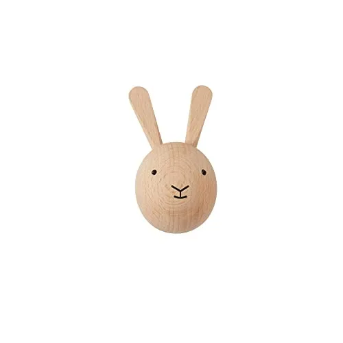 OYOY Mini - Wandhaken aus Holz Hase - Garderobenhaken Garderobe für Kinder/Kinderzimmer - 8 x 6 x 4,5 cm