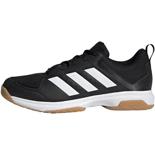 ADIDAS Herren Handballschuhe Ligra 7 Indoor – Vielseitige Indoor-Sportler - Laufschuhe mit atmungsaktivem Mesh-Obermaterial für optimalen Tragekomfort und griffiger Außensohle für Stabilität. Hergestellt aus 50% recycelten Materialien – umweltfreundlich und robust.