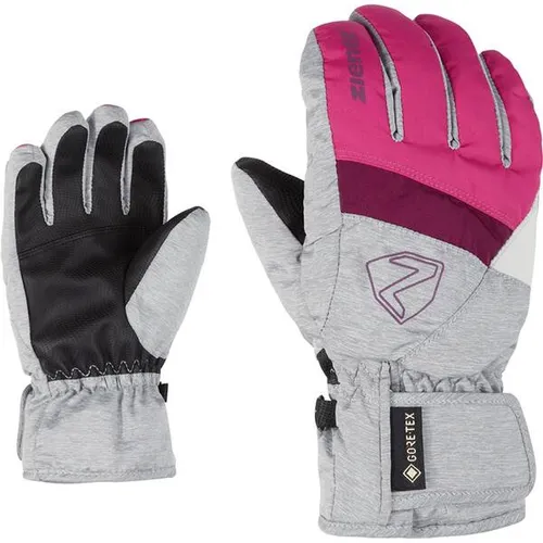 Ziener Leif-z GTX Glove Junior Unisex pop pink.light mélange (766823) 5,5 - Warme Skihandschuhe für Kinder, wasserdicht und atmungsaktiv dank GORE-TEX. Hält die Hände warm und trocken bei Winterabenteuern, mit recyceltem Material für Nachhaltigkeit.