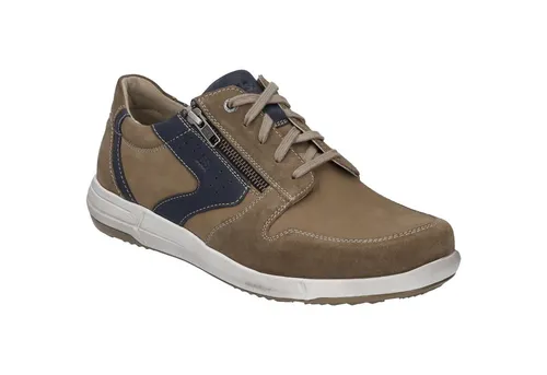JOSEF SEIBEL Enrico 20 Halbschuh für Herren - Beige - Schnürer mit strapazierfähigem Nubukleder, herausnehmbarer Sohle für individuelle Anpassung und sportivem Laufgefühl. Ideal für den Alltag und normalen Fuß.