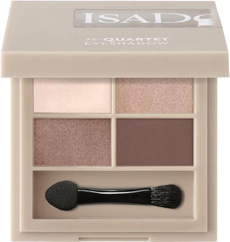 ISADORA The Eyeshadow Quartet Cappuccino 04 - 3,5 g Lidschatten Palette - Mini-Palette mit vier harmonisch abgestimmten Lidschatten in matten und schimmernden Finishes. Die hochpigmentierte, cremige Formel sorgt für eine seidenweiche Textur und ermöglicht müheloses Verblenden für kreative Augen-Make-ups.